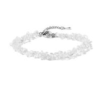 Bracelet en pierre naturelle irrégulière, perles d'améthyste, cristal de quartz, gravier, bracelets Reiki for femmes et filles(I)