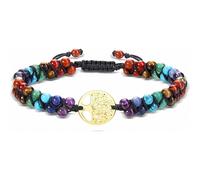Bracelet en pierre précieuse des 7 chakras et anges, bracelet énergétique de guérison Reiki en pierre naturelle pour femmes et hommes