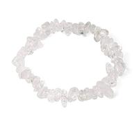 Bracelet En Pierre,Vintage Gothique Unisexe 7 Chakra Perles Naturelles Bracelet Réglable Gravier Irrégulier Cristal Clair Pierre Avec Corde Élastique Bracelets De Perles Pour Les Femmes Fête D'Ann