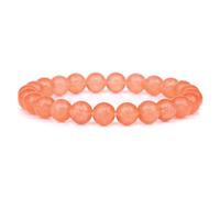 Bracelet en pierres jaunes, oranges et marron, perles de 8 mm, bijoux guérison cristal, cadeaux for hommes femmes(23cm,14)