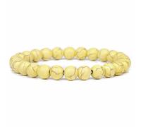 Bracelet en pierres jaunes, oranges et marron, perles de 8 mm, bijoux guérison cristal, cadeaux for hommes femmes(17cm,1)