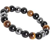 Bracelet en pierres précieuses naturelles extensibles de 10 mm avec perles en cristal de quartz pour femmes, hommes, filles