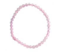 Bracelet en Quartz Rose naturel grade A- boules 4mm