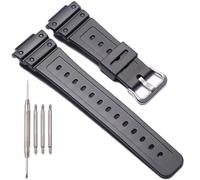 Bracelet en résine Compatible avec Casio DW-5900 DW-9052 DW-5600 GW-6900 DW-6900 G-6900 Bracelet de montre de rechange pour homme, bracelet sport étanche, Eine Grösse, Résine, Pas de gemme
