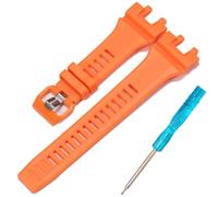 Bracelet en résine compatible avec Casio GBA900 GBA-900 - Bracelet de montre de sport pour homme - Étanche - En caoutchouc - Accessoires de montre (orange)