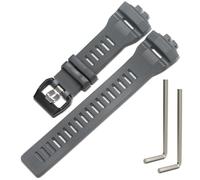 Bracelet en résine compatible avec Casio GBD200 Square GBD200UU-9 GBD-200-1JF GBD200-9 pour homme - Bracelet étanche (gris)