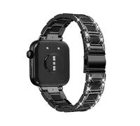 Bracelet en résine métallique for montre Huawei Fit4Pro Fit4 Fit3, connecteurs spécialisés, remplace le bracelet en acier inoxydable(Black Black,For fit 4/4pro)