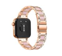 Bracelet en résine métallique for montre Huawei Fit4Pro Fit4 Fit3, connecteurs spécialisés, remplace le bracelet en acier inoxydable(Rose Gold Pink,For fit 4/4pro)