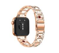 Bracelet en résine métallique for montre Huawei Fit4Pro Fit4 Fit3, connecteurs spécialisés, remplace le bracelet en acier inoxydable Accessoires(Rose Gold Nougat,For fit 4/4pro)