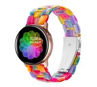 Bracelet en résine souple pour femme Samsung Galaxy Watch 7/6/5/4/FE/Classic/5 Pro (40 mm, 42 mm, 44 mm, 45 mm, 46 mm, 47 mm), bracelet élégant léger de 20 mm avec libération rapide