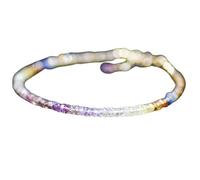 Bracelet en saphir champagne de 3 mm, perles facettées en forme de rondelle, fermoir plaqué argent réglable de 17,8 cm, pour hommes et femmes | LK_STACK_01905