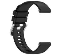 Bracelet en silicone 18 mm, Huawei Watch GT 4 41 mm, Garmin Venu 3S, LG Watch Black