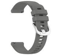 Bracelet en silicone 18 mm, Huawei Watch GT 4 41 mm, Garmin Venu 3S, LG Watch Gray