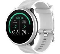 Bracelet en silicone 20 mm souple blanc pour votre Polar Ignite Smart Watch G