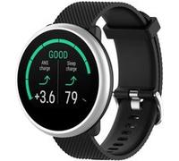 Bracelet en silicone 20 mm souple noir pour votre Polar Ignite Smart Watch G
