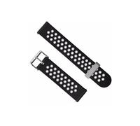 Bracelet en silicone 20mm bicolore pour Xiaomi Huami Amazfit GTS - Noir/Gris