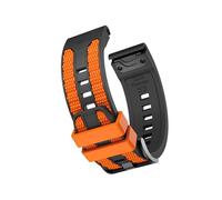 Bracelet en Silicone 22 26mm Pour Garmin Quatix 8/Fenix8/Tactix 47/51mm 7 7X 6 6X Pro Forerunner 970 965 Enduro 3 2 bracelet de remplacement Accessoires(Black orange,22mm MARQ series)