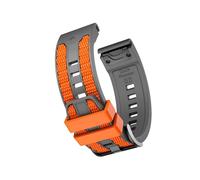 Bracelet en Silicone 22 26mm Pour Garmin Quatix 8/Fenix8/Tactix 47/51mm 7 7X 6 6X Pro Forerunner 970 965 Enduro 3 2 bracelet de remplacement Accessoires(Gray orange,26mm Fenix 8 51mm)