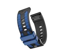Bracelet en Silicone 22 26mm Pour Garmin Quatix 8/Fenix8/Tactix 47/51mm 7 7X 6 6X Pro Forerunner 970 965 Enduro 3 2 bracelet de remplacement(Black blue,22mm MARQ series)