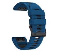 Bracelet en silicone 22 mm 26 mm pour Enduro 3 Tactix, pour Garmin Fenix 8 E 7 7X Pro 5 5X Plus 6 6X Pro Epix Gen 2 QuickFit, bleu (2), pour QuickFit 26 mm