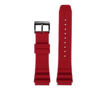Bracelet en silicone 22 mm compatible avec la montre de plongée CASIO Swordfish MDV-106 MDV-107 MTP-VD01D efr-303l bracelet orange vert for homme(Red black,20mm)