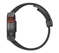 Bracelet en silicone 22 mm pour Garmin Epix Pro 47 mm/Fenix 7/Fenix 7 Pro Black