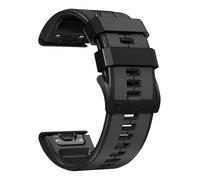 Bracelet en silicone 26 mm pour Garmin Fenix 6X/Fenix7X/7X pro, COROS Black