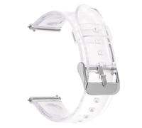 Bracelet en silicone à dégagement rapide tendance Bracelet en résine transparente Interface plate souple Bracelet unisexe 20 mm 22 mm Convient for montre intelligente ou montre traditionnelle(Transpar