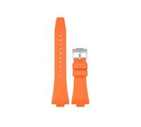 Bracelet en Silicone adapté à for Tissot PRX, série 35MM/40MM, for hommes et femmes, bracelet en caoutchouc de remplacement décontracté et à la mode(Orange01,35mm-11mm)
