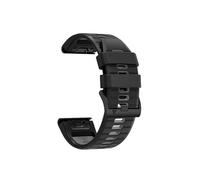 Bracelet en silicone bicolore 22mm 26mm Compatible avec Garmin Forerunner 965 955 Solar 945 LTE 935 745(Black Gray,26mm)