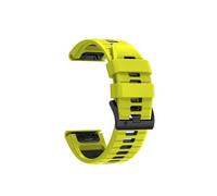 Bracelet en silicone bicolore 22mm 26mm Compatible avec Garmin Forerunner 965 955 Solar 945 LTE 935 745(Green Black,26mm)