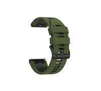 Bracelet en silicone bicolore 22mm 26mm Compatible avec Garmin Forerunner 965 955 Solar 945 LTE 935 745(Army Green Black,22mm)