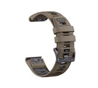 Bracelet en silicone bicolore for montre for Garmin Fenix E 8 7X 7 6 6X/Epix Pro Gen 2/Tactix(Brown ink gray,22mm-instinct)