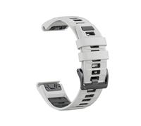 Bracelet en silicone bicolore for montre for Garmin Fenix E 8 7X 7 6 6X/Epix Pro Gen 2/Tactix(Misty gray ink gray,26mm-Fenix5X 5X Plus)