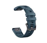 Bracelet en silicone bicolore for montre for Garmin Fenix E 8 7X 7 6 6X/Epix Pro Gen 2/Tactix(Navy blue,22mm-instinct)