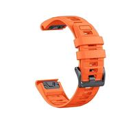 Bracelet en silicone bicolore for montre for Garmin Fenix E 8 7X 7 6 6X/Epix Pro Gen 2/Tactix(Orange,26mm-Fenix 6X 6X PRO)