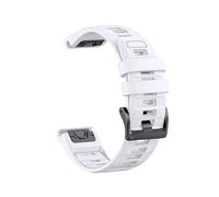 Bracelet en silicone bicolore for montre for Garmin Fenix E 8 7X 7 6 6X/Epix Pro Gen 2/Tactix(White,26mm-Epix Pro 51mm)