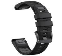 Bracelet en silicone bicolore QuickFit 26 mm 22 mm pour Garmin Fenix E 8 7X 7 6 6X pour Epix Pro Gen 2 51 mm 47 mm pour montre Tactix, noir gris foncé, 22 mm, pour Fenix 7 7Pro