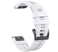 Bracelet en silicone bicolore QuickFit 26 mm 22 mm pour Garmin Fenix E 8 7X 7 6 6X pour Epix Pro Gen 2 51 mm 47 mm pour bracelet de montre Tactix, blanc, pour QuickFit 22 mm
