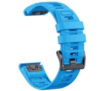 Bracelet en silicone bicolore QuickFit 26 mm 22 mm pour Garmin Fenix E 8 7X 7 6 6X pour Epix Pro Gen 2 51 mm 47 mm pour bracelet de montre Tactix, bleu ciel, pour QuickFit 22 mm