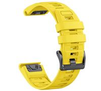 Bracelet en silicone bicolore QuickFit 26 mm 22 mm pour Garmin Fenix E 8 7X 7 6 6X pour Epix Pro Gen 2 51 mm 47 mm pour bracelet de montre Tactix, jaune, pour QuickFit 22 mm