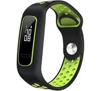 Bracelet en silicone bicolore Smartwatch pour HONOR BAND 4 Running/HUAWEI 3E/AW70 - Noir&Vert foncé G