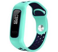 Bracelet en silicone bicolore Smartwatch pour HONOR BAND 4 Running/HUAWEI 3E/AW70 - Vert