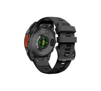 Bracelet en silicone Compatible avec Garmin Fenix 8 E 7 Pro 47mm/MARQ 2/Forerunner 965 955 945/Descent G1(Coal Ash Black,Qu ic kFit 26mm)