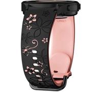 Bracelet en Silicone Compatible avec Samsung Galaxy Watch 7 6 5 4 FE 40mm 44mm Deux Tons Floral Bracelets Montre Femme