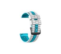 Bracelet en silicone de 22mm Compatible avec Amazfit GTR 4 3 Pro 2 e /GTR47mm /Amazfit Pace/Stratos(White Blue,For Amazfit GTR3 Pro)