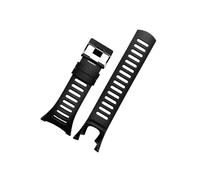 Bracelet en Silicone for Sports de plein air, Compatible avec SUUNTO Ambit 1 2 2R 2S Run/3 PEAK, for hommes(A black black)