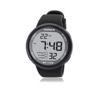 (Bracelet en silicone GJ007C) Montre de sport XONIX Classics pour homme, étanche à 100 m, idéale pour