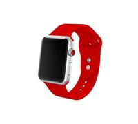 Bracelet en silicone haute qualité simple remplacement pour Apple Watch Series 5 / 4 40mm - Rouge (Taille L)