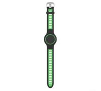 Bracelet en silicone imperméable compatible avec Airtag, conçu pour une protection contre les chocs et un port confortable (Rose (Vert (Q115))